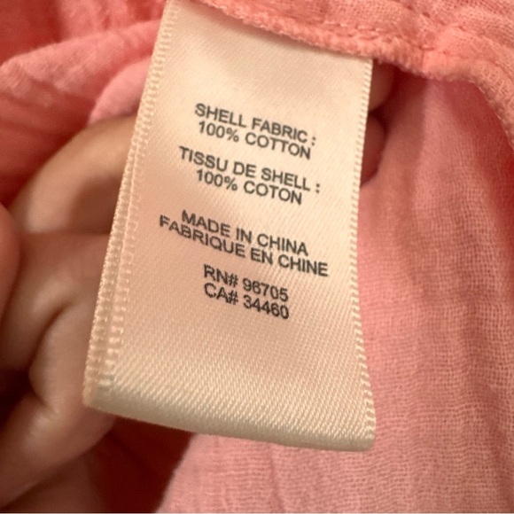 NWT Rebecca Taylor Peach Off the Shoulder Gauze Top Size 8 - Picture 9 of 11